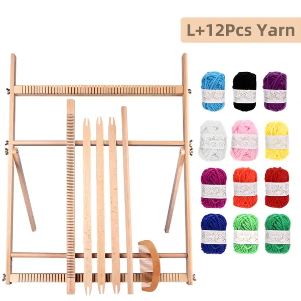 Large + 12 Yarns kit with 12 included yarn colors