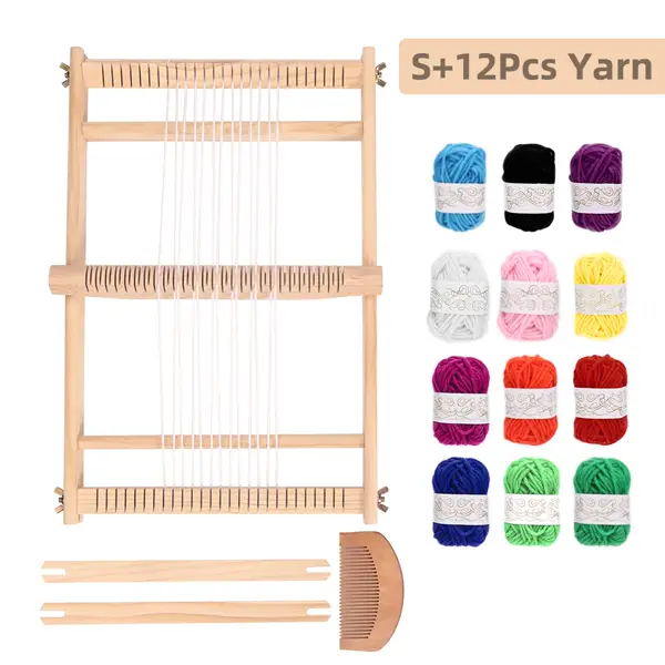 Small + 12 Yarns kit with 12 included yarn colors