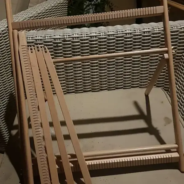 LoomCraft weaving loom, Large, photographed by a verified buyer in Israel